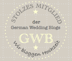 Stolzes Mitglied der German Wedding Blogs